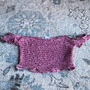 Tiny off the shoulder crop top